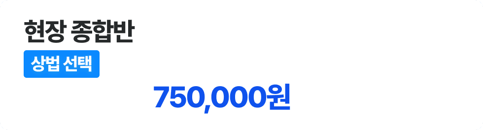 현장 종합반 - 상법 선택